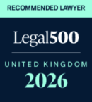 Legal 500 recommended lawyer