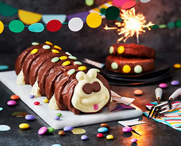 M&S Caterpillar Cake